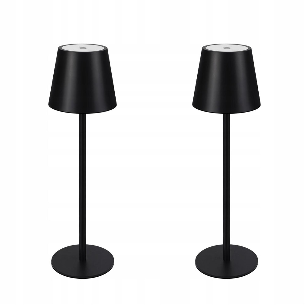 Nettlife Lewallen - LED-Tischleuchte aus Metall, Schwarz, 11 cm, max. 2 W style modern Schwarz Metall