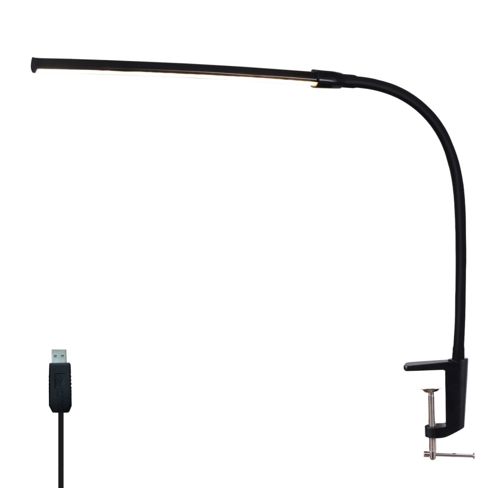 Nettlife Martz - LED-Tischleuchte aus Metall, Schwarz, L 81 cm, max. 5 W style modern Schwarz Metall