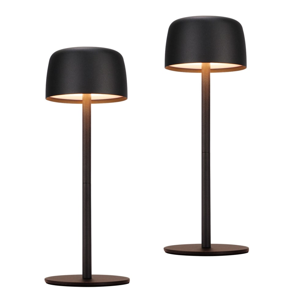 Nettlife Leipzig - LED-Tischleuchte aus Metall, Schwarz, 9 cm, max. 2 W style modern Schwarz Metall