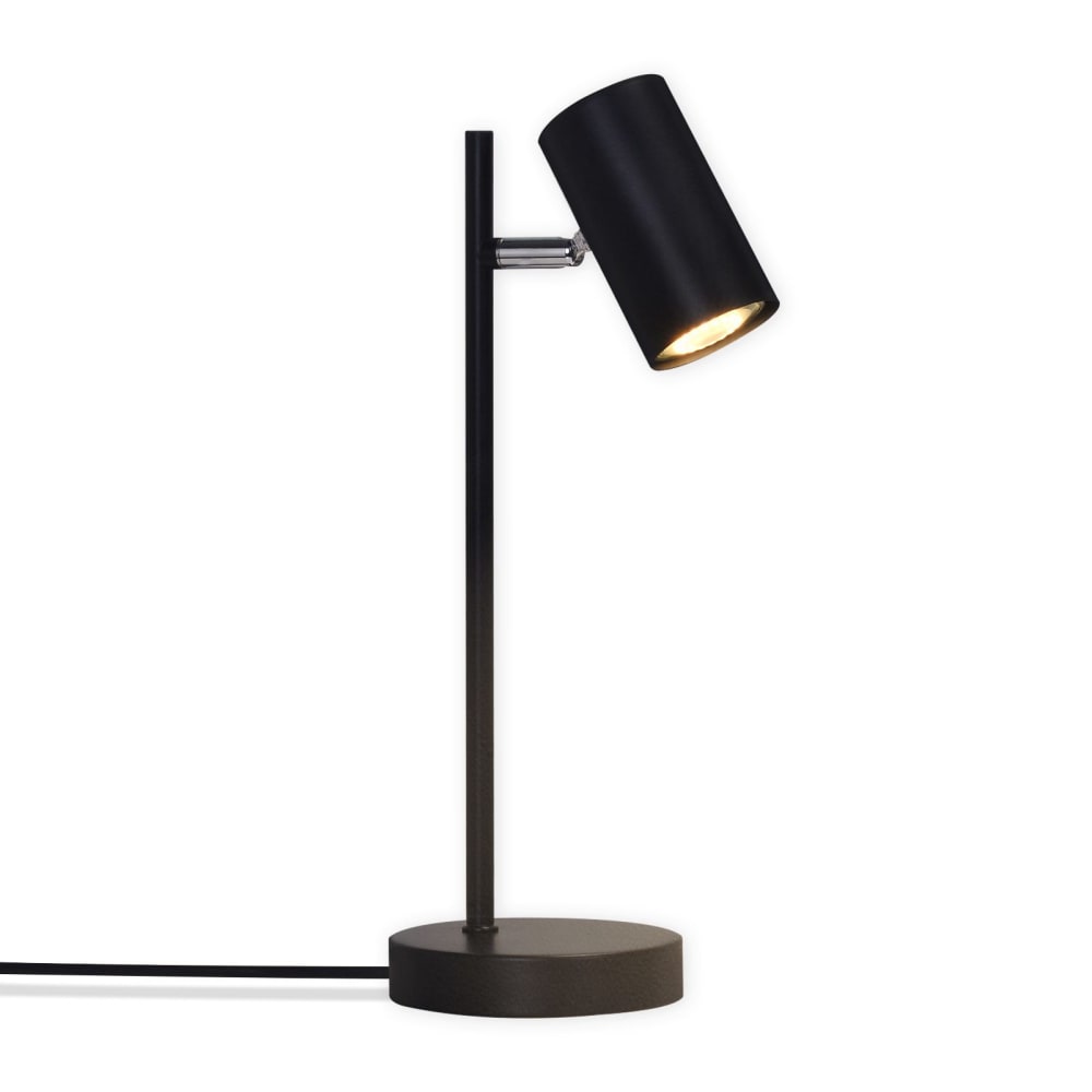 Diederich - lampe de table en métal, noir, l 13 cm, gu10