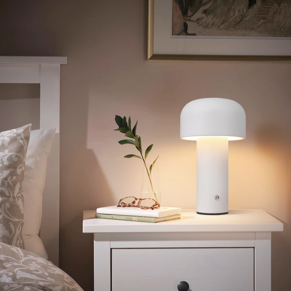 Reifsnyder - lampe de table led en métal, blanc, l 22 cm — vue 3