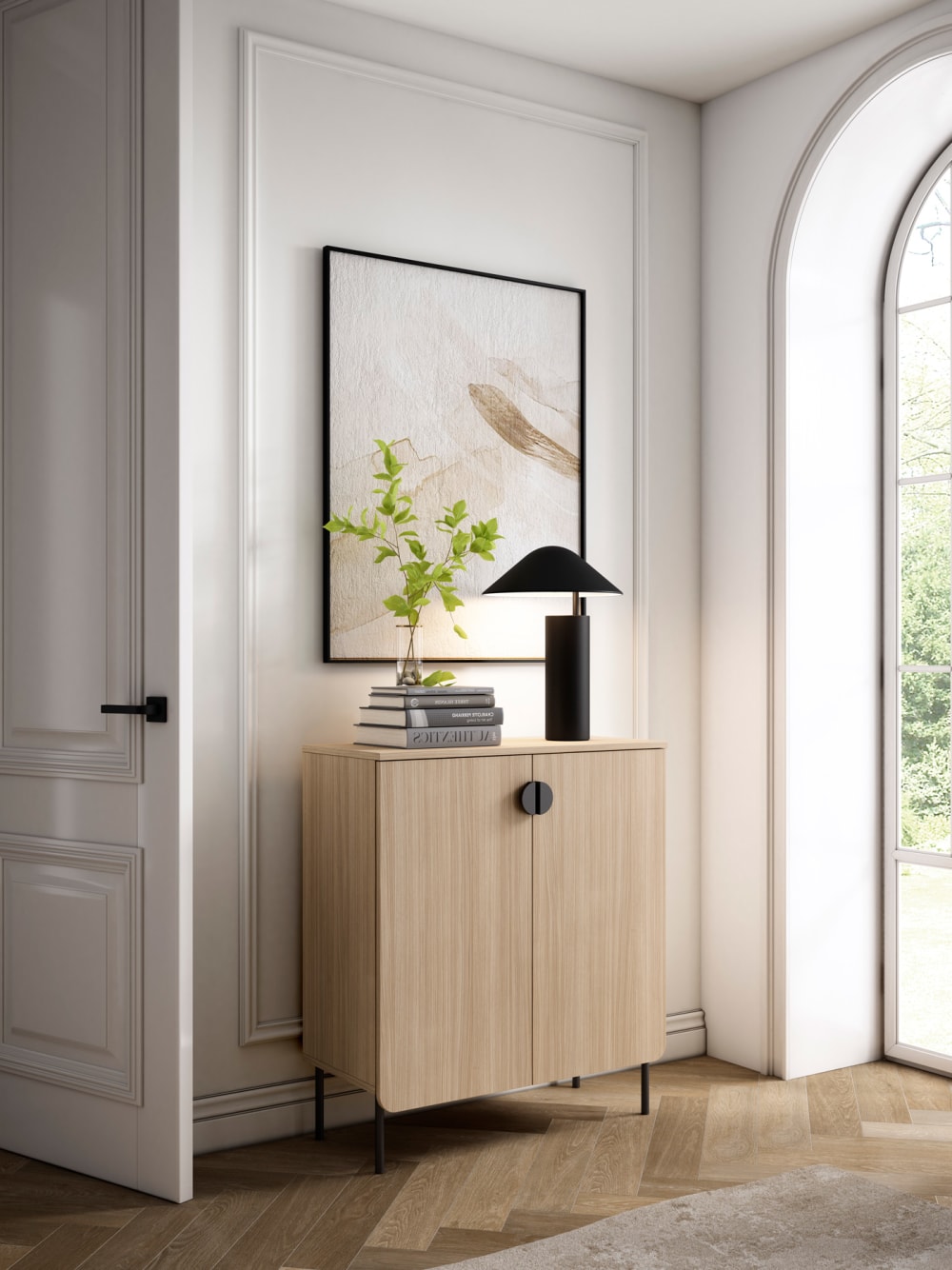 Schuhschrank helles Nussbaum 90×80×34 cm - Maisons Du Monde
