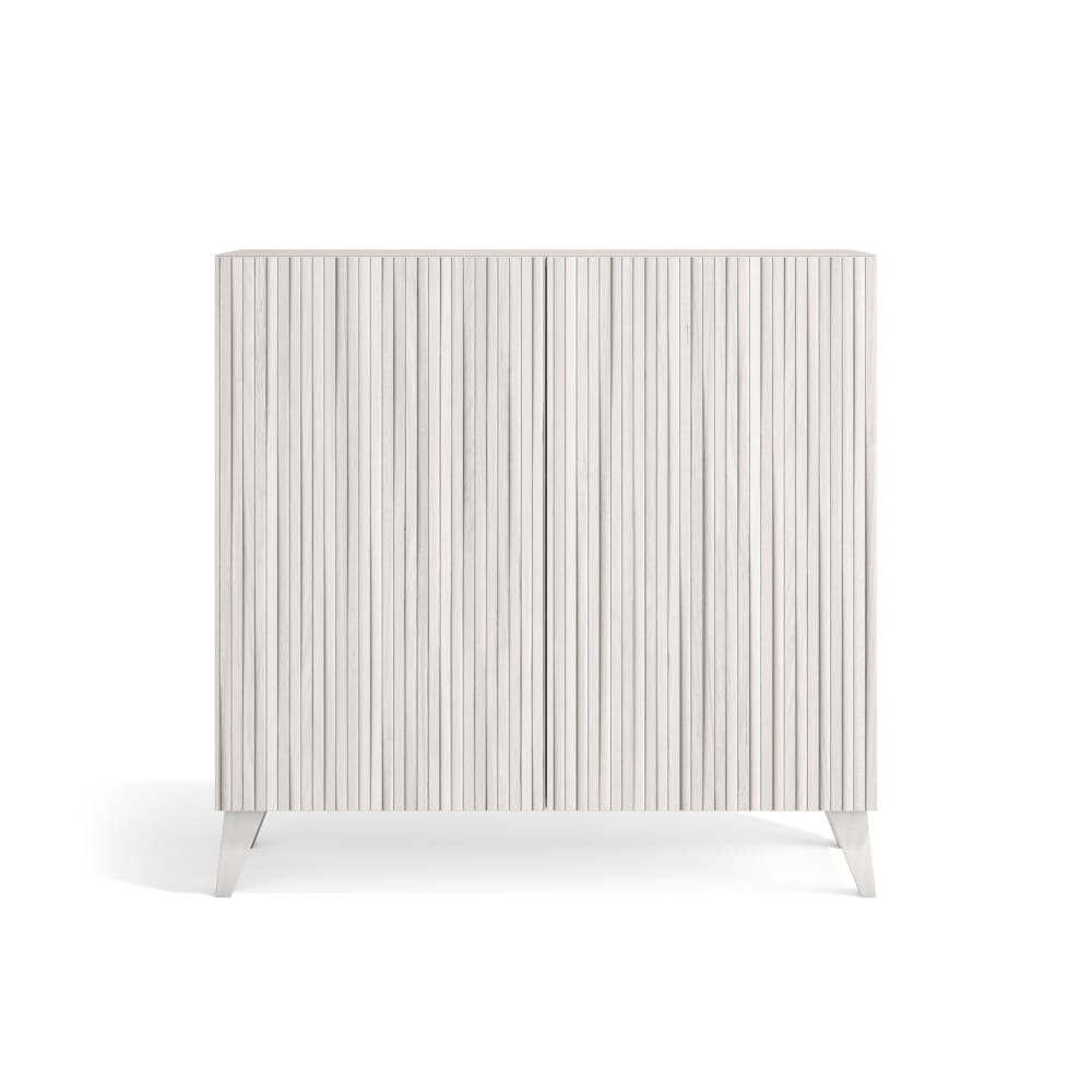 Meuble à chaussures mélamine blanc portes imprimées blanc 87x90x27