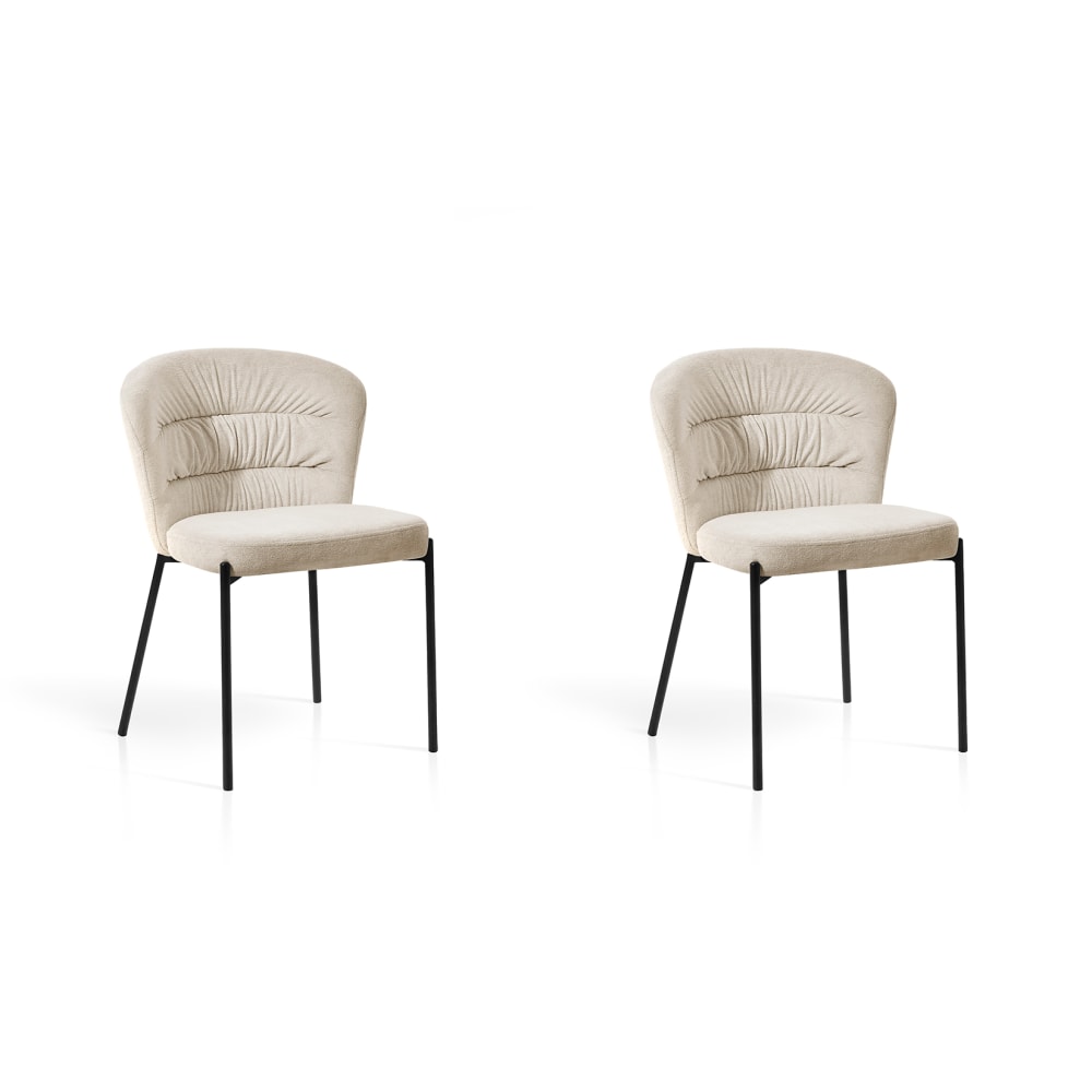 Lot de 2 chaises en fer