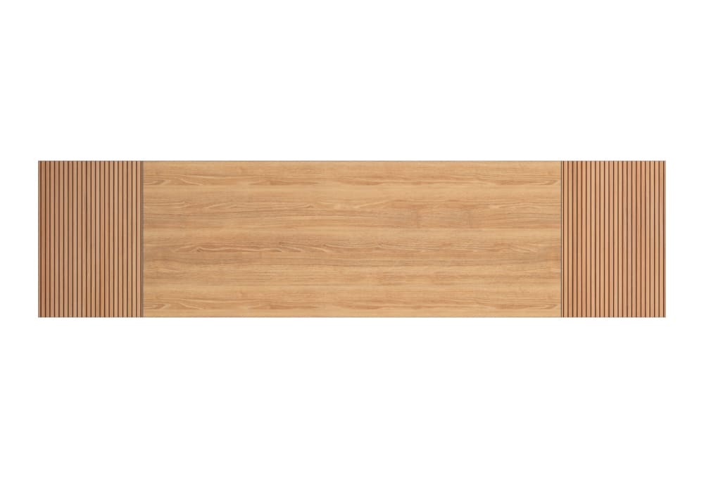 Tête de lit pour lit 140 cm chêne doré impression chêne 67x225x3 cm