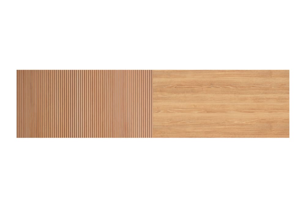 Tête de lit pour lit 140 cm chêne doré impression chêne 67x225x3 cm