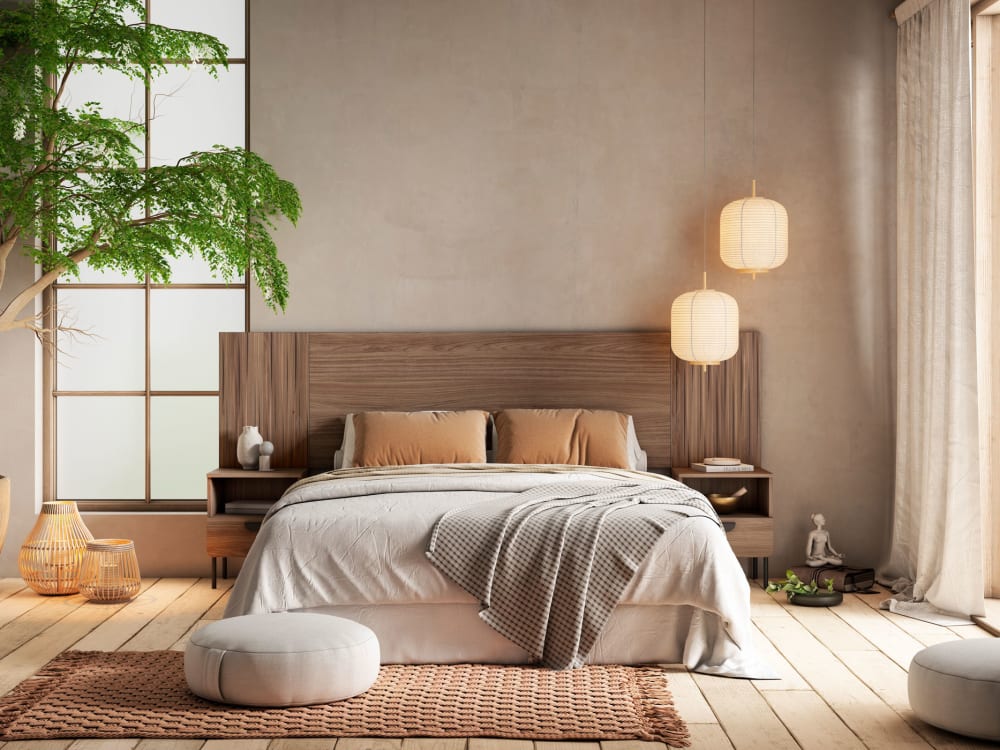 Tête de lit pour lit 140 cm noyer impression noyer 67x225x3 cm