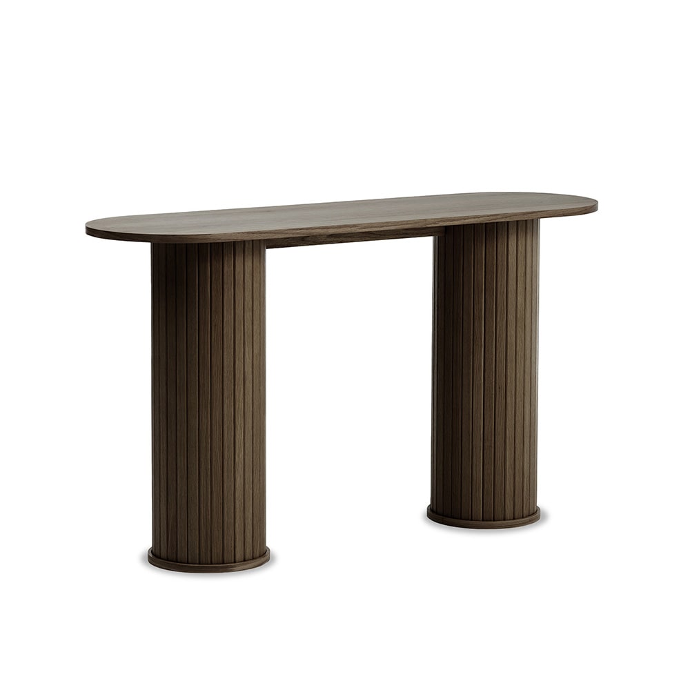 Console bois foncé 130x40x75cm