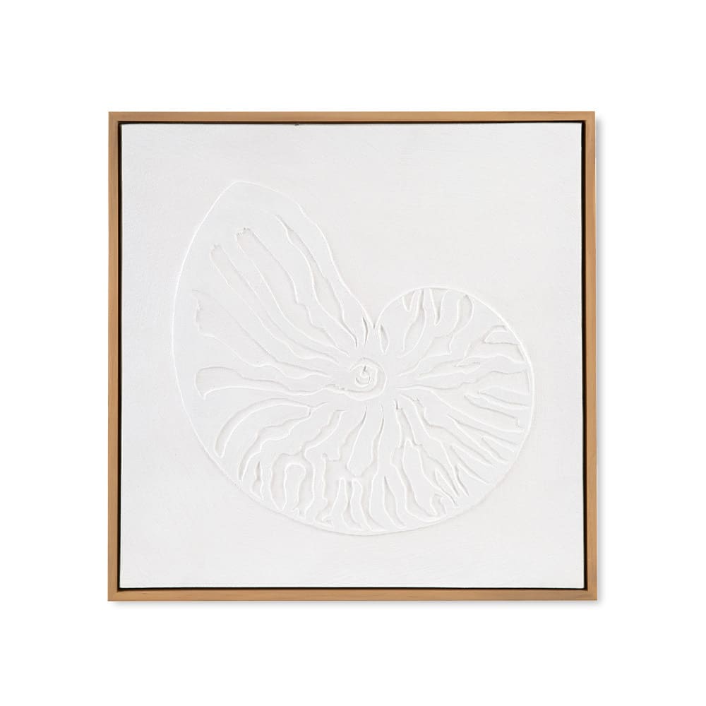Tableau abstrait coquillage