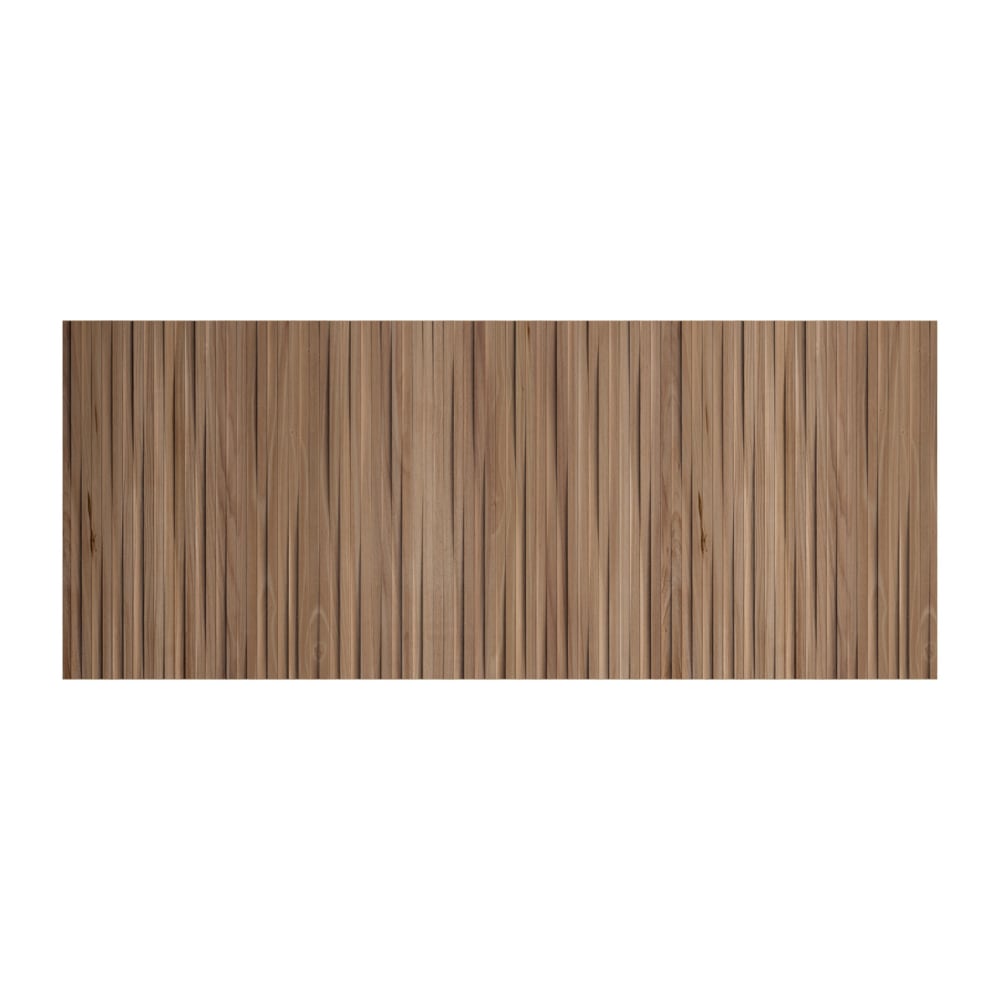 Herdasa Kopfteil für Bett 140 cm Lattenoptik Nussbaum 67x145x3 cm style modern Braun Spanplatte