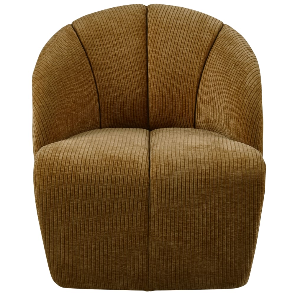 fauteuil en velours côtelé