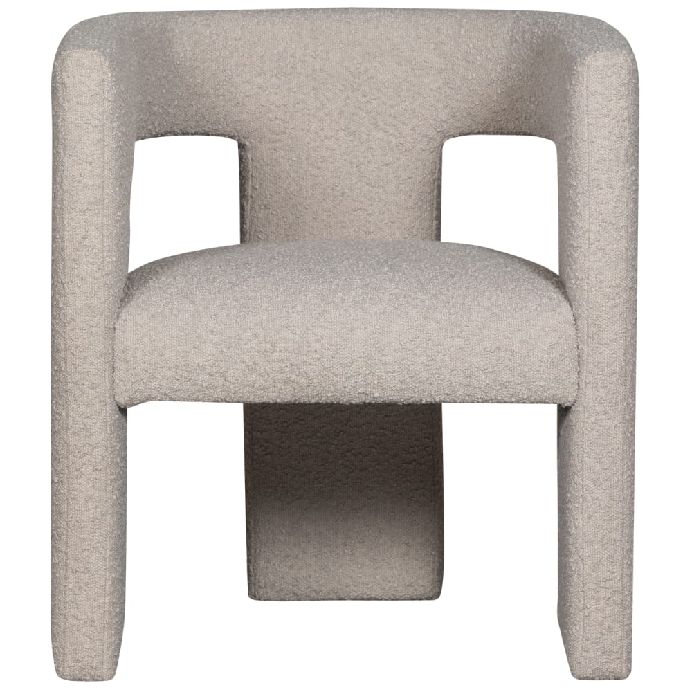 Fauteuil en bouclé beige