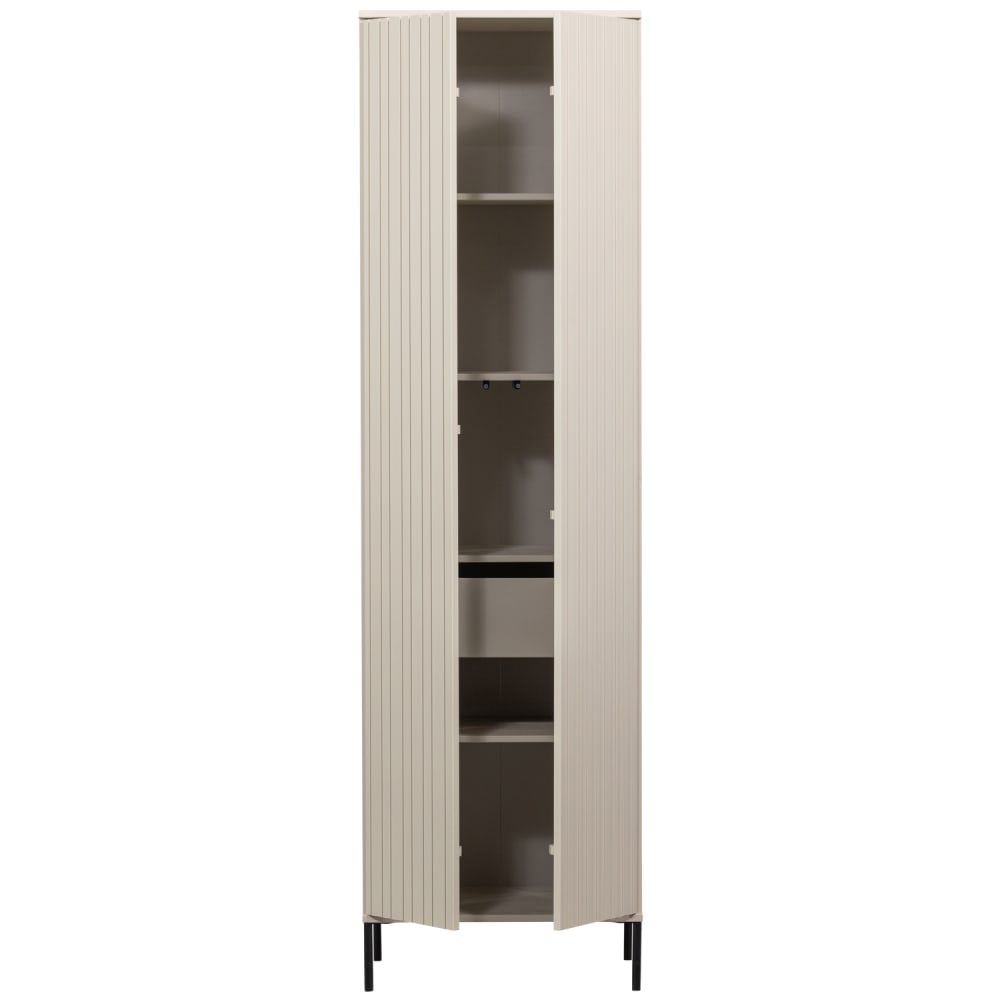 Armoire avec tiroir pin beige