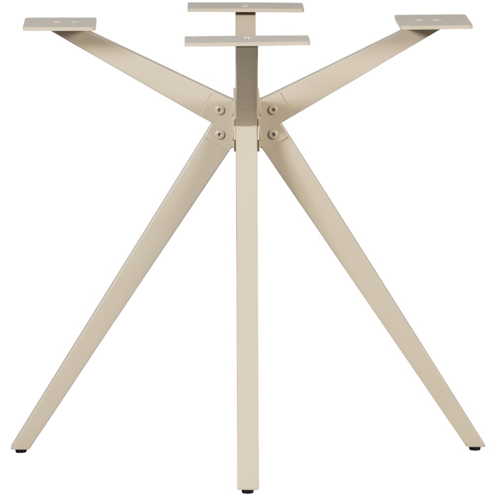 WOOOD Tischbein aus Metall mit Pulverbeschichtung, Grau style modern Grau Metall