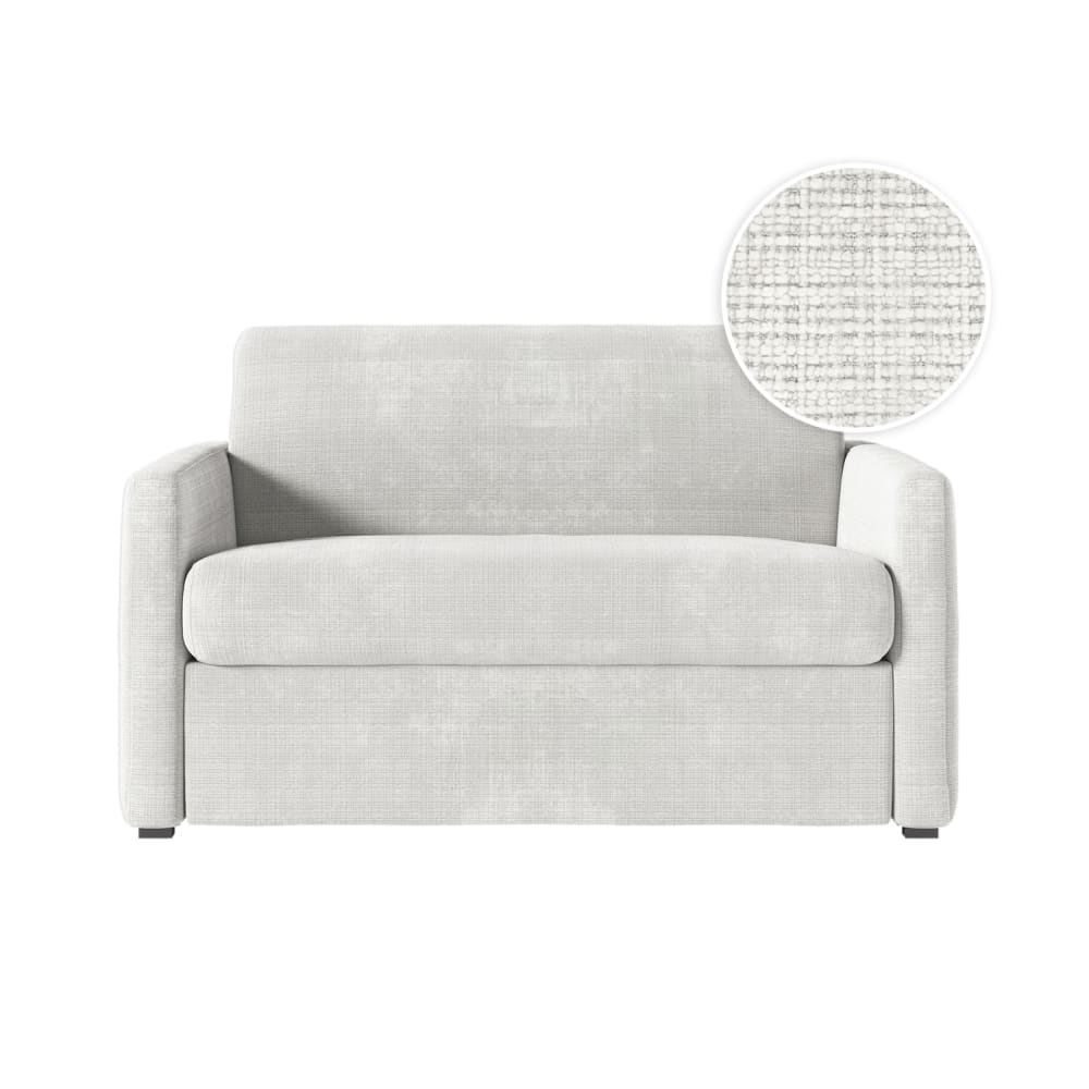 Fauteuil convertible couchage 100x190cm tissu beige  matelas 13cm