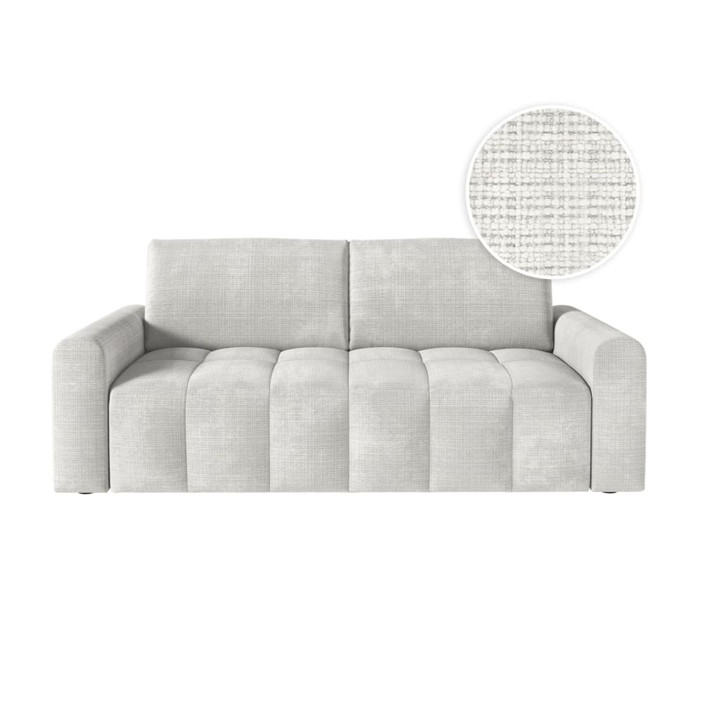 Canapé convertible couchage 160x190cm matelas 17cm tissu - Beige