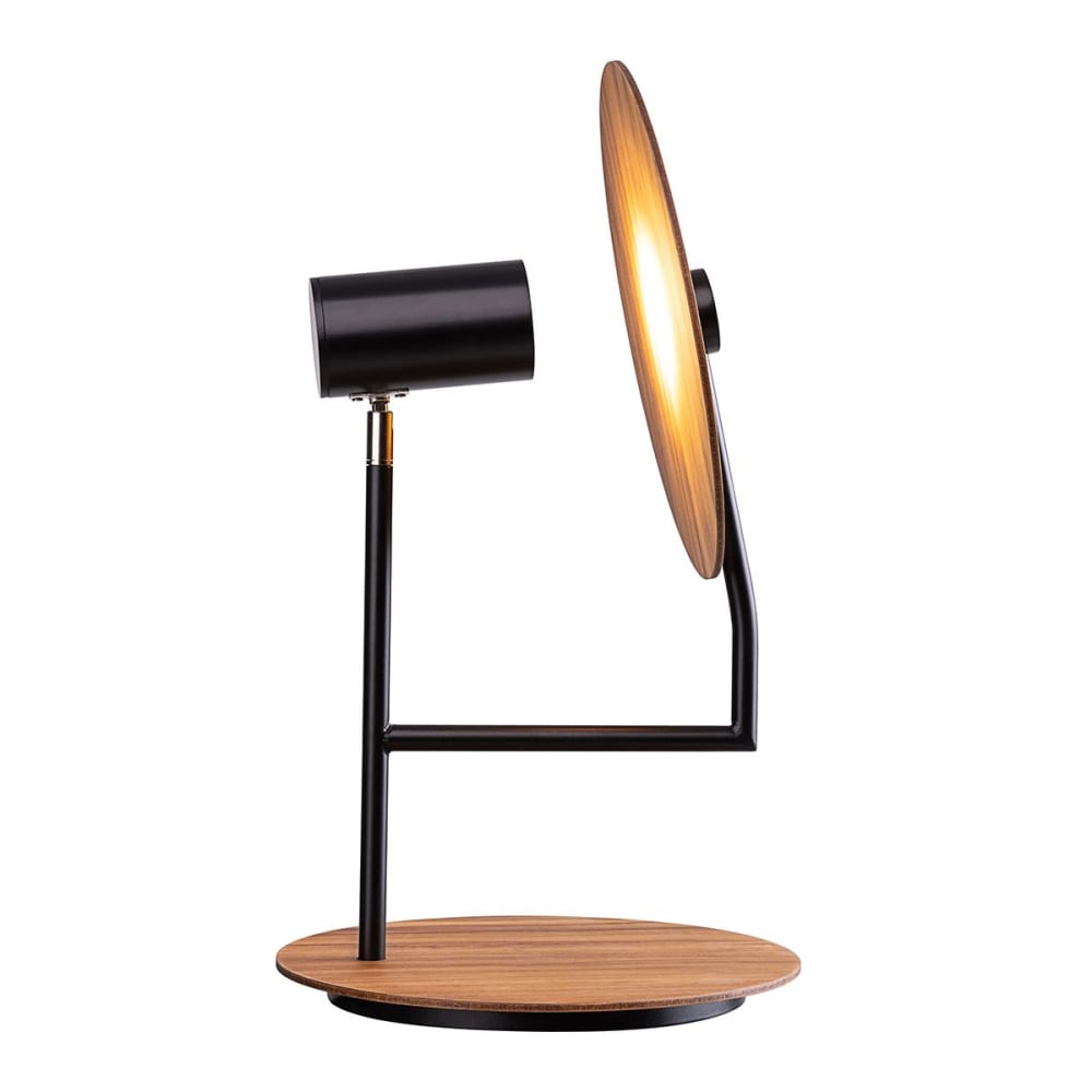 Lampe à Poser Placage de bois naturel, Acier — vue 3