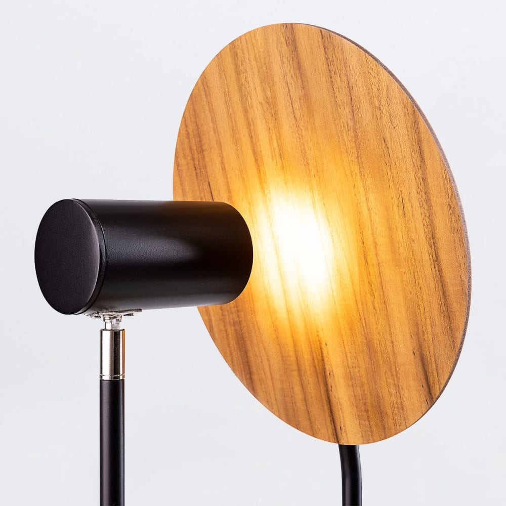 Lampe à Poser Placage de bois naturel, Acier — vue 4