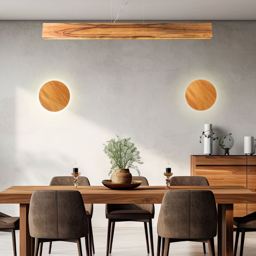 Applique Murale LED Placage de bois naturel, acrylique — vue 3