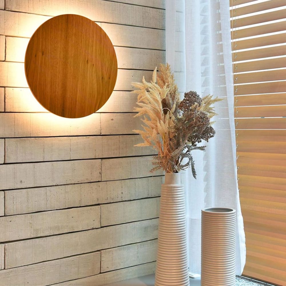 Applique Murale LED Placage de bois naturel, acrylique — vue 4