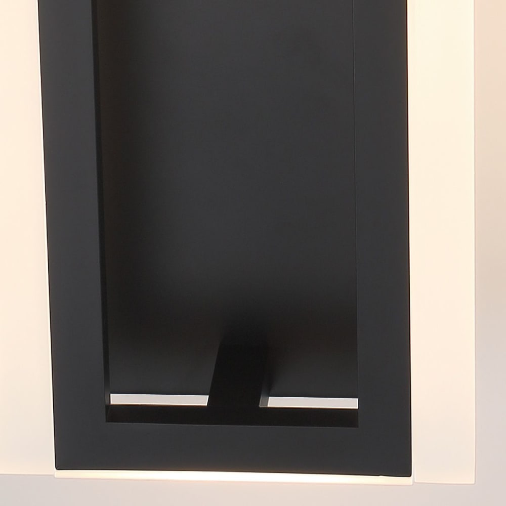 Applique Murale Aluminium, Acier, Acrylique blanc Noir Mat — vue 4