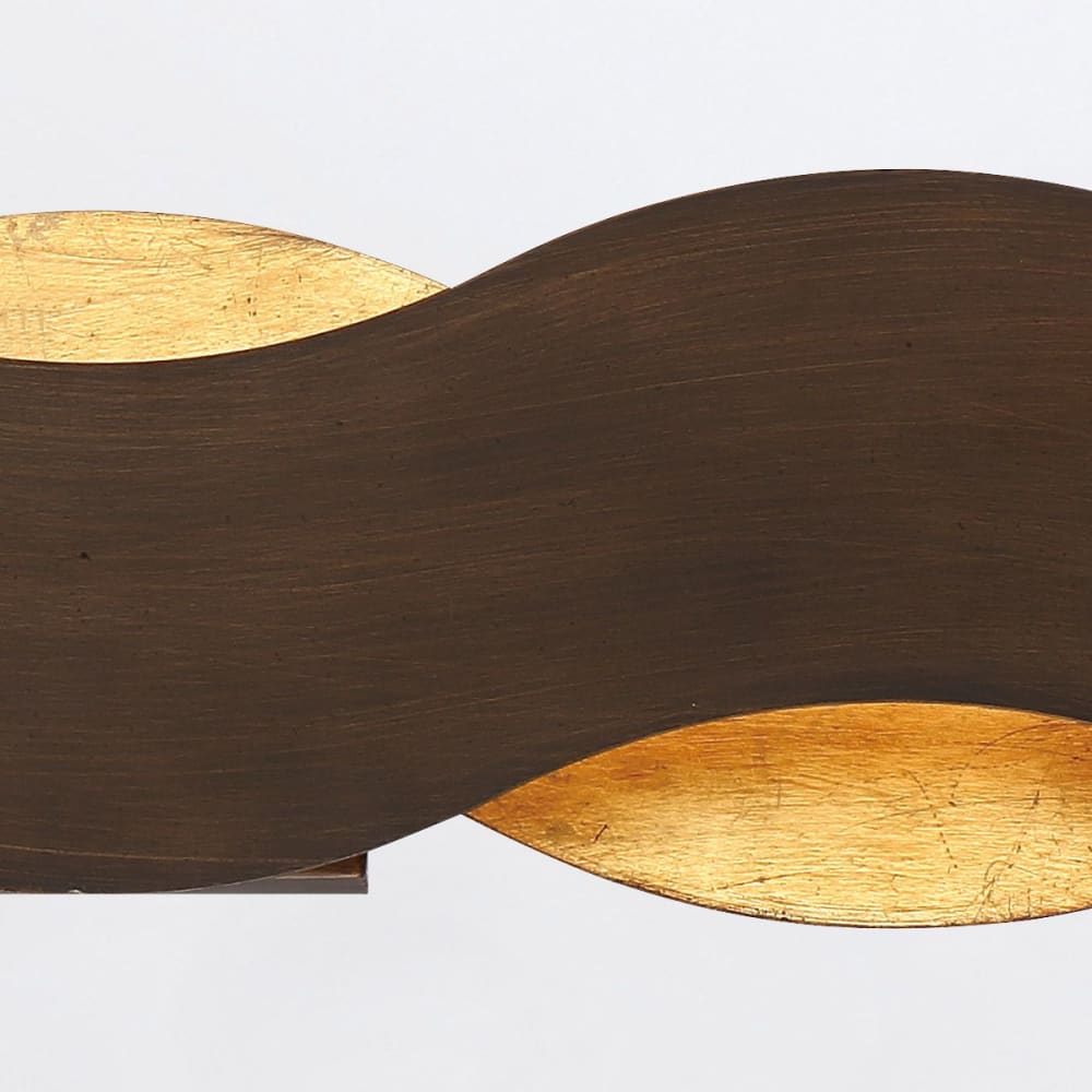 Applique Murale Acier Bronze et or brossé — vue 4