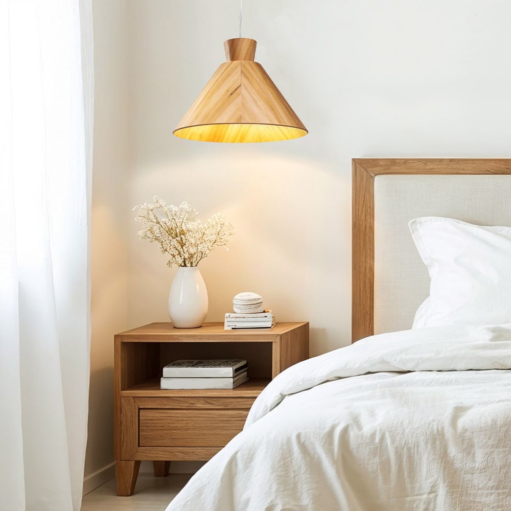 Supension Lumineuse Placage de bois naturel — vue 3