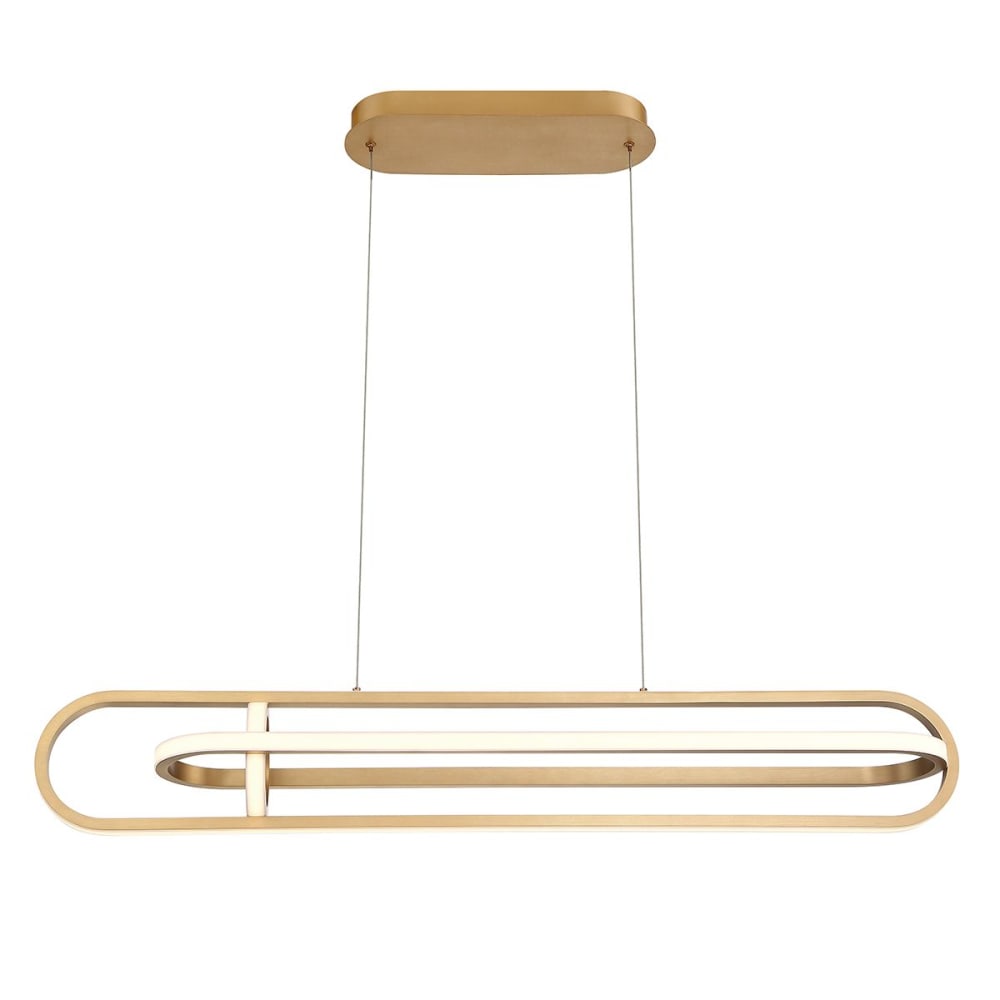 Suspension Aluminium, Acier, Acrylique blanc Or Brossé — vue 4