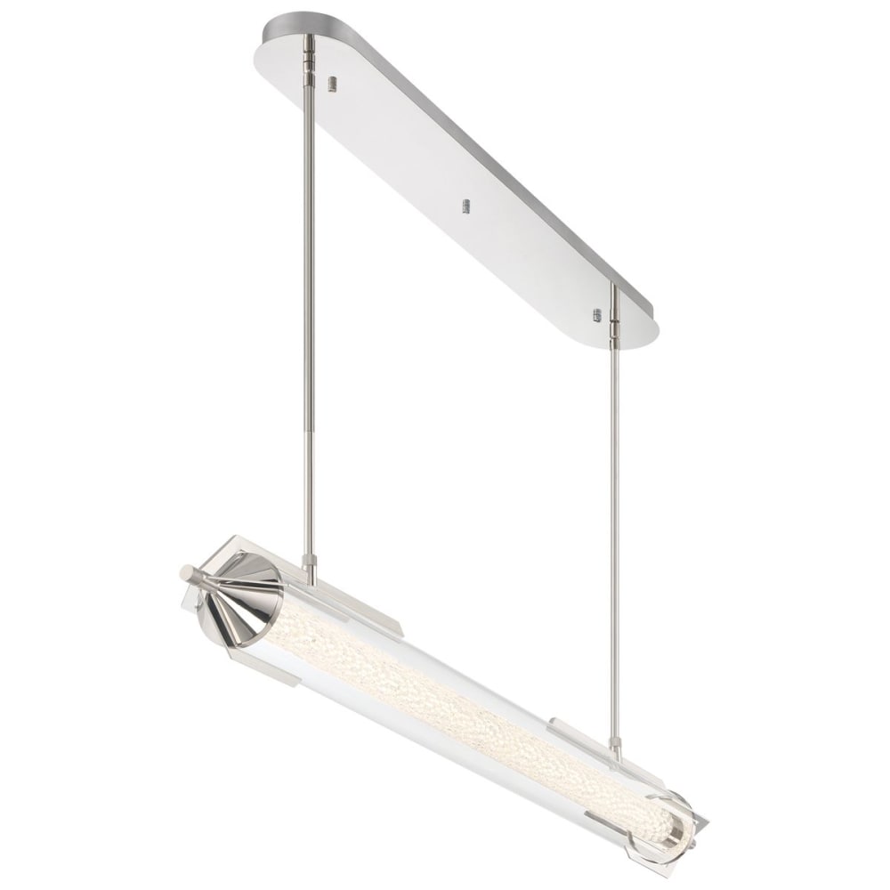 Suspension	Aluminium, Acier, Verre transparent, Chrome Poli