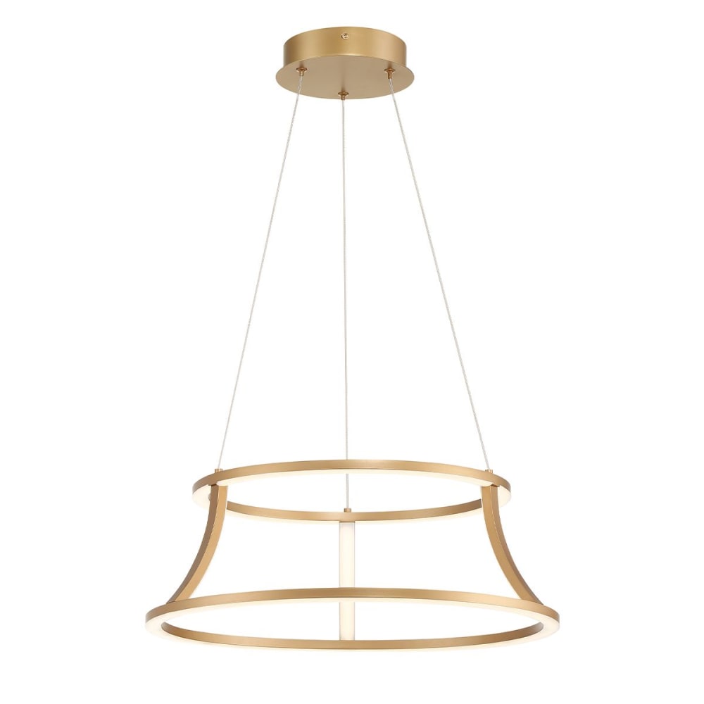 Suspension	Aluminium, Acier, Acrylique blanc Or Brossé