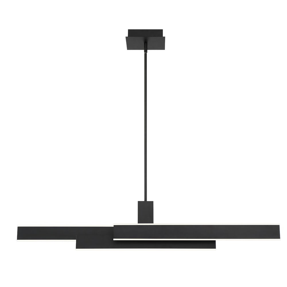 Suspension Aluminium, Acier, Acrylique blanc Noir Mat — vue 4
