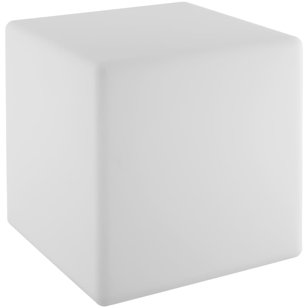 Lampe cube avec ampoule LED et télécommande 12W 35cm blanc