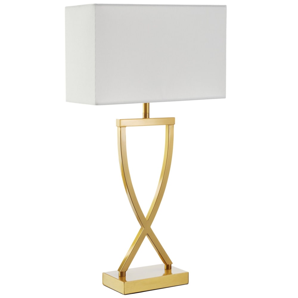 Lampe de table 60w design moderne et lumière non éblouissante laiton — vue 3