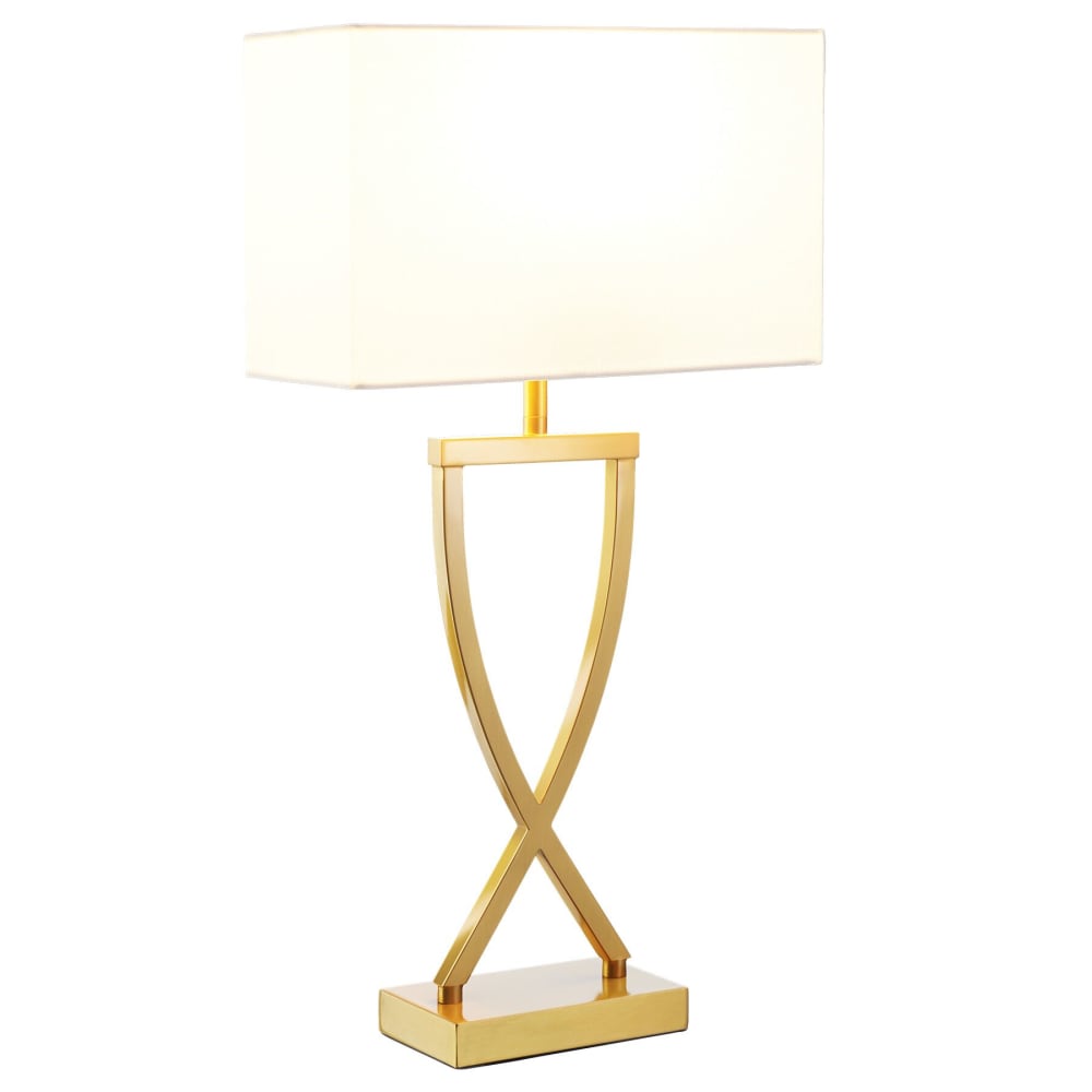 Lampe de table 60w design moderne et lumière non éblouissante laiton — vue 4