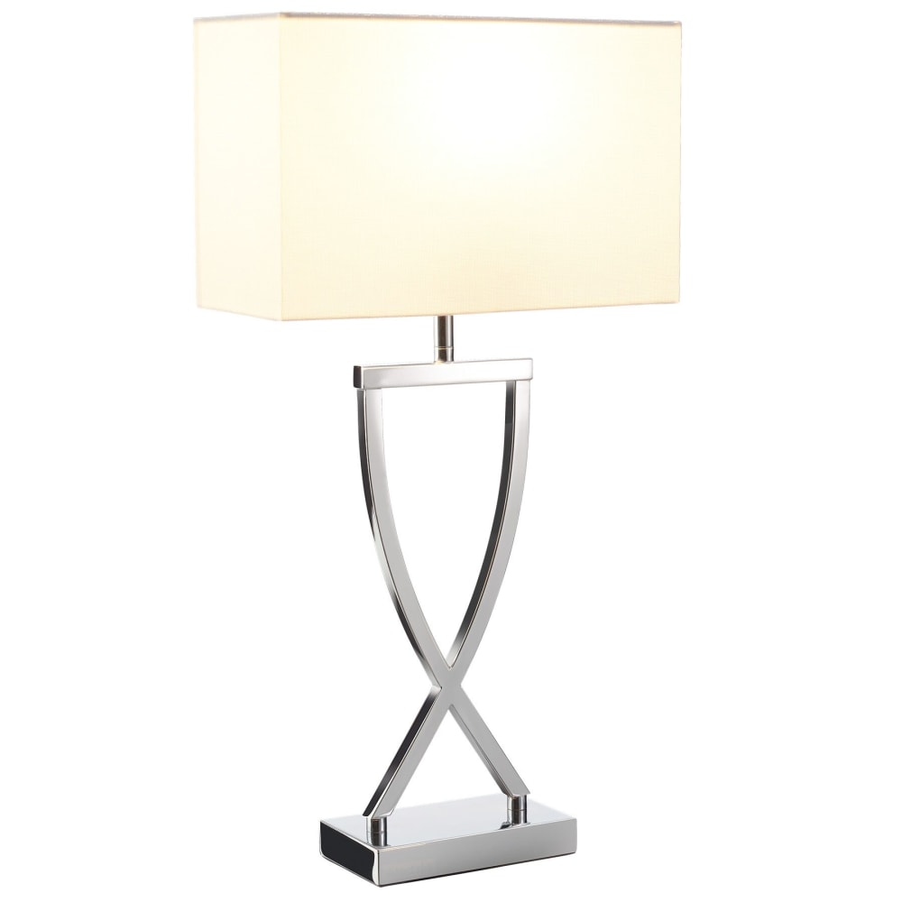 Lampe de table 60w design moderne et lumière non éblouissante chrome — vue 4