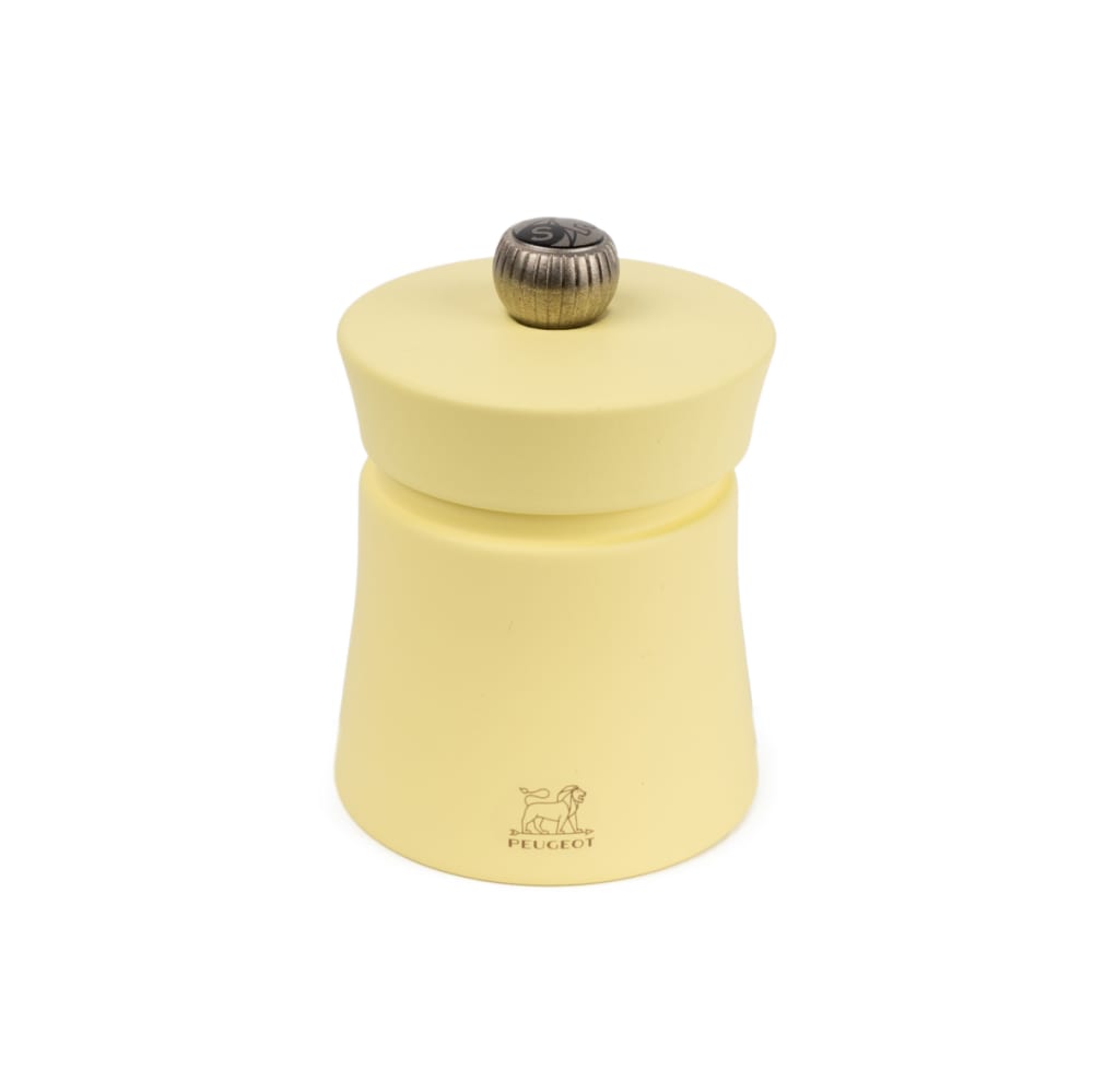 Baya moulin à sel manuel en bois, jaune paille, 8 cm