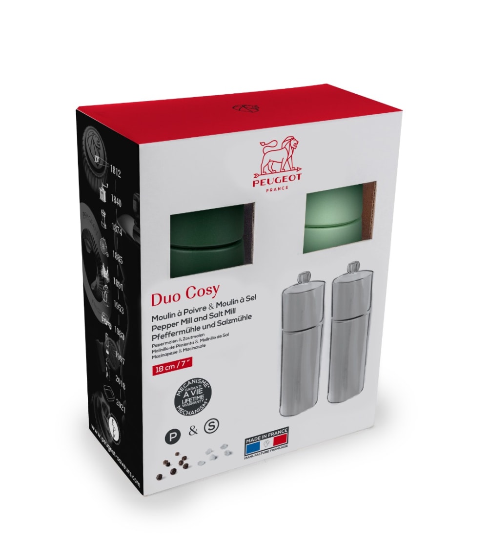 Cosy Cosy duo moulin à poivre noir mat & moulin à sel blanc mat 18 - Maisons du Monde