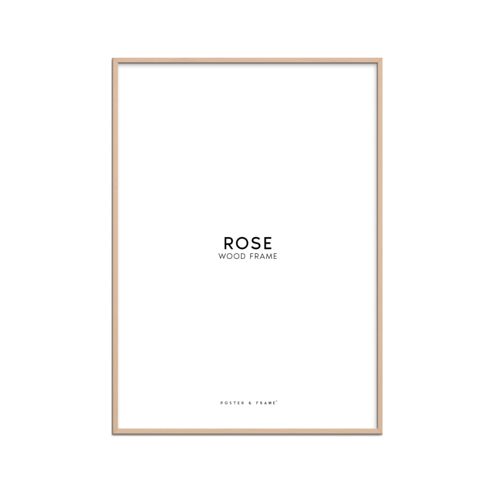 Cadre en bois rose en acrylique - 40 x 50 cm