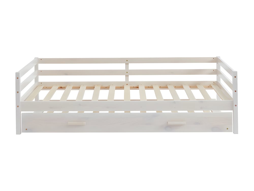 Cadre de lit pin blanc 90 x 190 cm