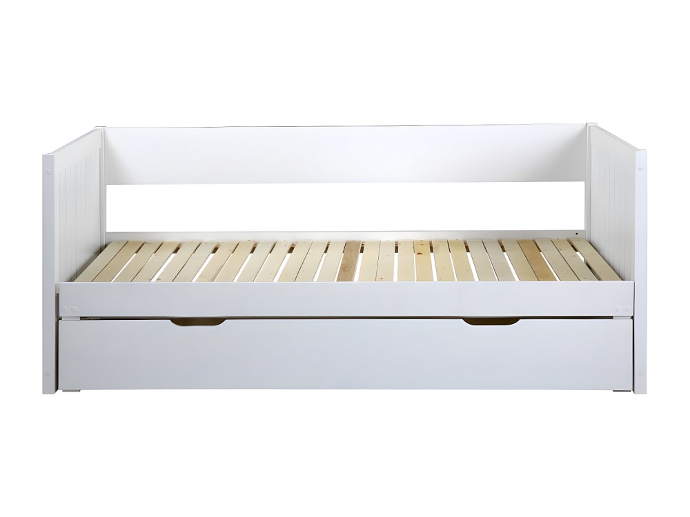 Lit banquette pin blanc 90 x 190