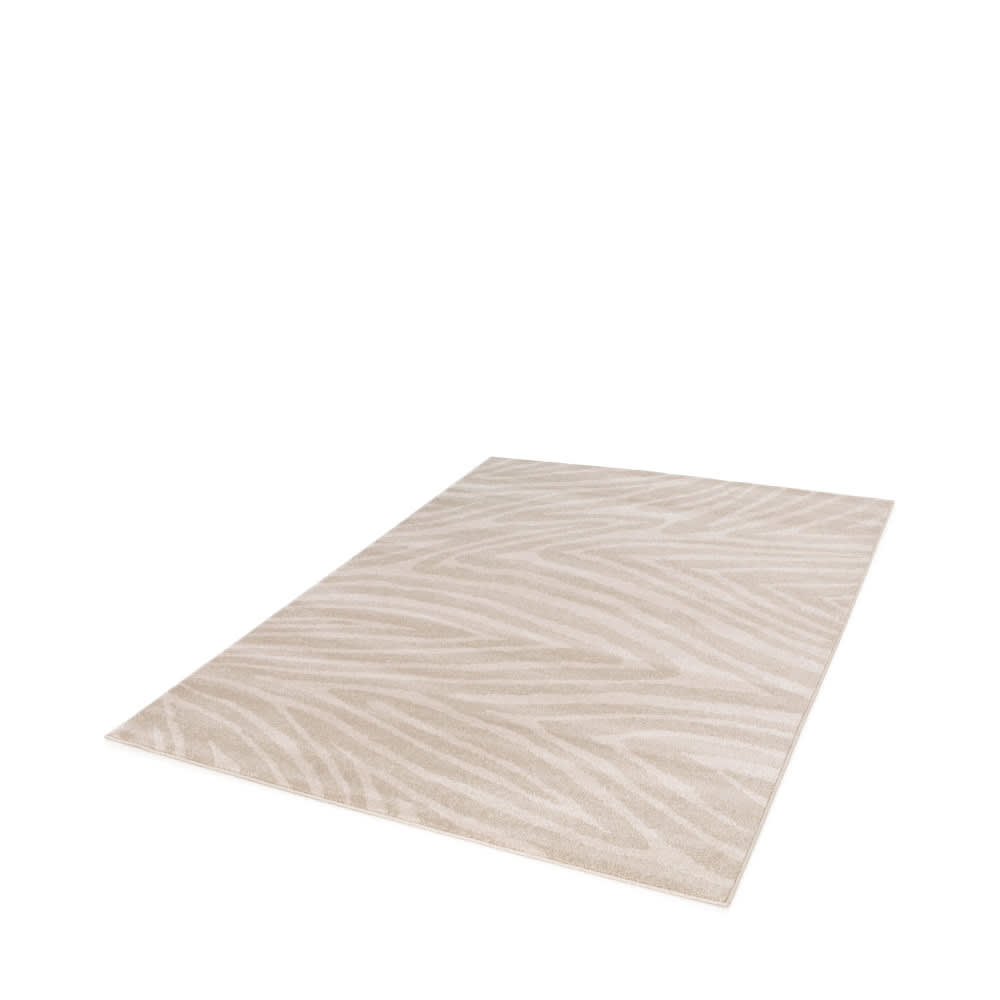 Tapis graphique à motif zébré - 200x290cm beige polypropylène — vue 3