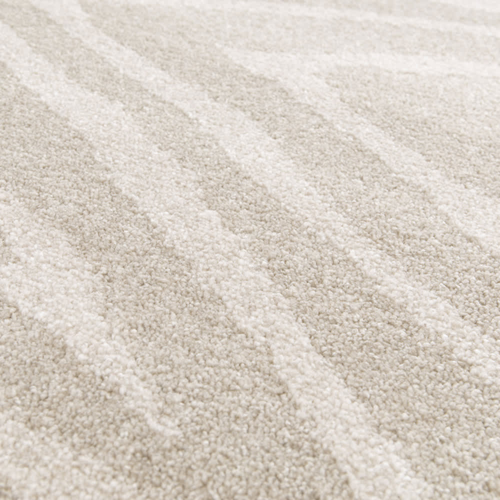 Tapis graphique à motif zébré - 200x290cm beige polypropylène — vue 4