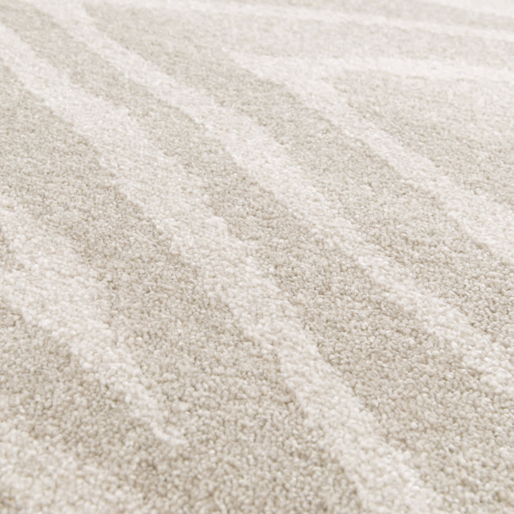 Tapis graphique à motif zébré - 120x170cm beige polypropylène — vue 4