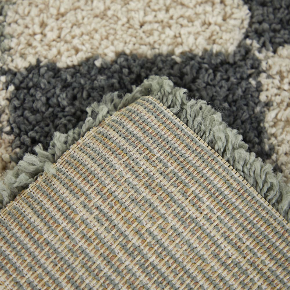 Tapis damiers - 200x290cm multicolore polypropylène — vue 4