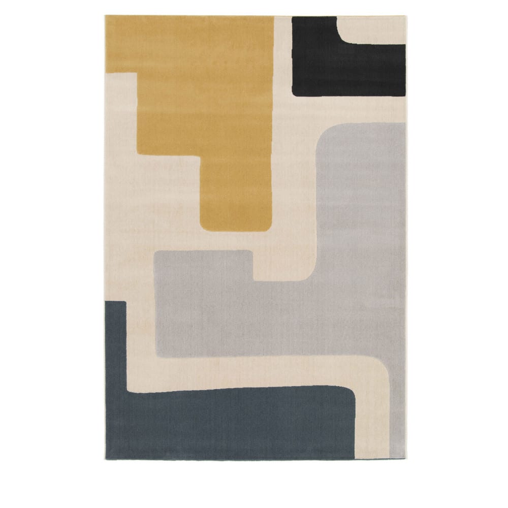 Tapis contemporain géométrique - 200x290cm Multicolore Polypropylène