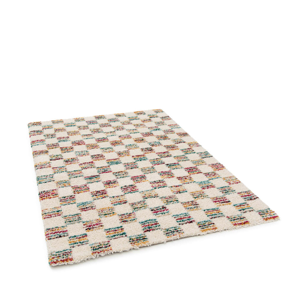 Tapis damiers - 160x230cm Multicolore Polypropylène