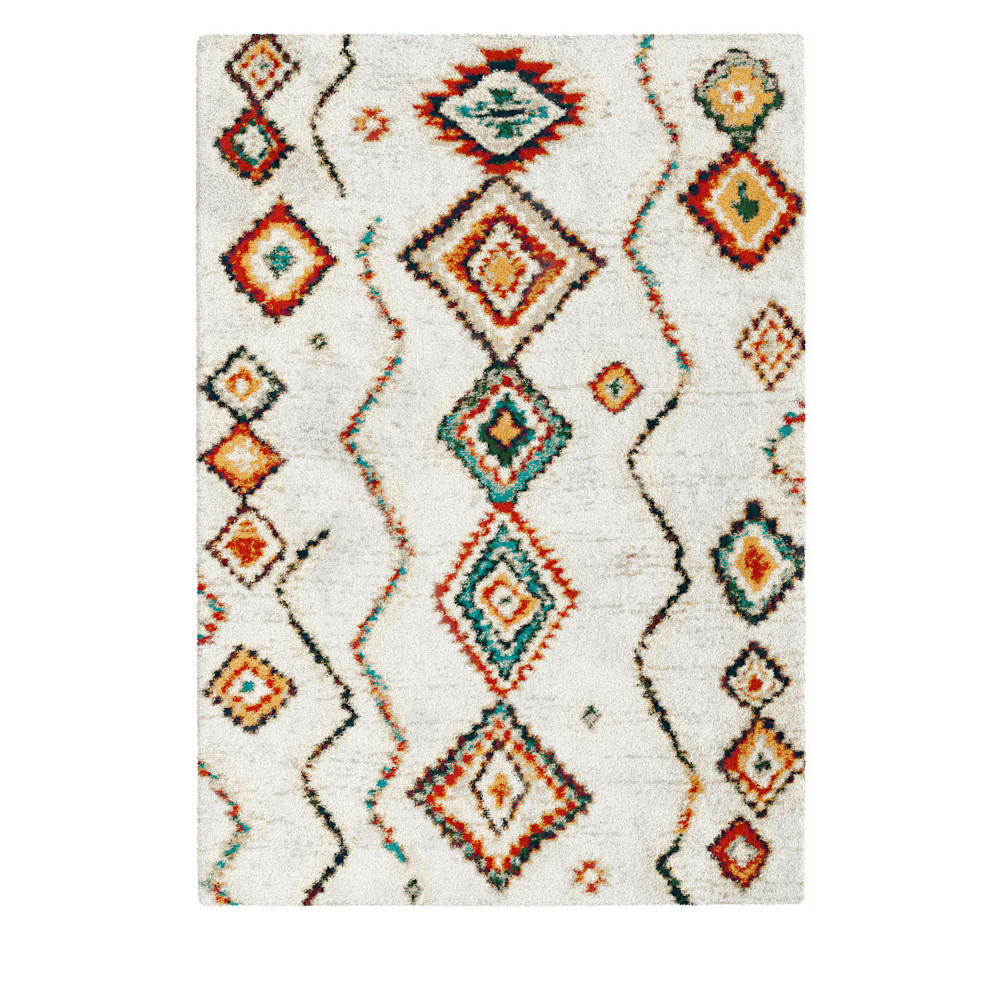 Tapis d'inspiration berbère - 140x200cm Multicolore Polypropylène