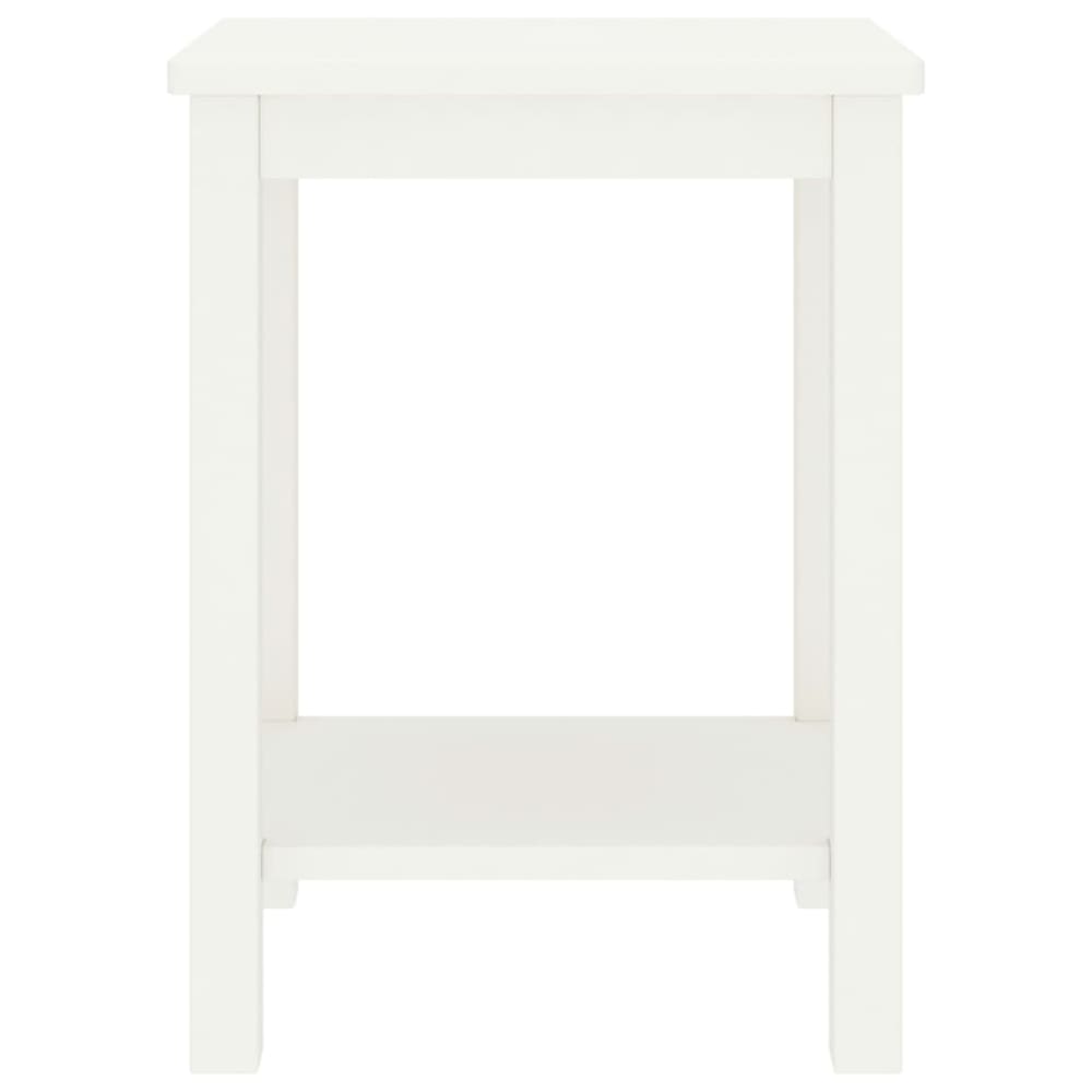 Table de chevet bois blanc 35x30x47 cm