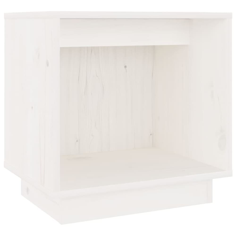 Table de chevet bois blanc 40x30x40 cm