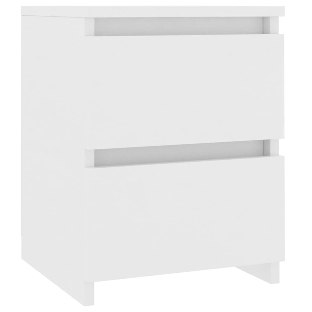 Table de chevet bois blanc 30x30x40 cm